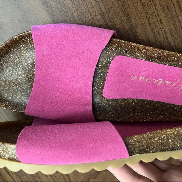 Matisse Leather Sandals Pink Pradise Slide Minimalist Comfy Durable 8 - Picture 5 of 7